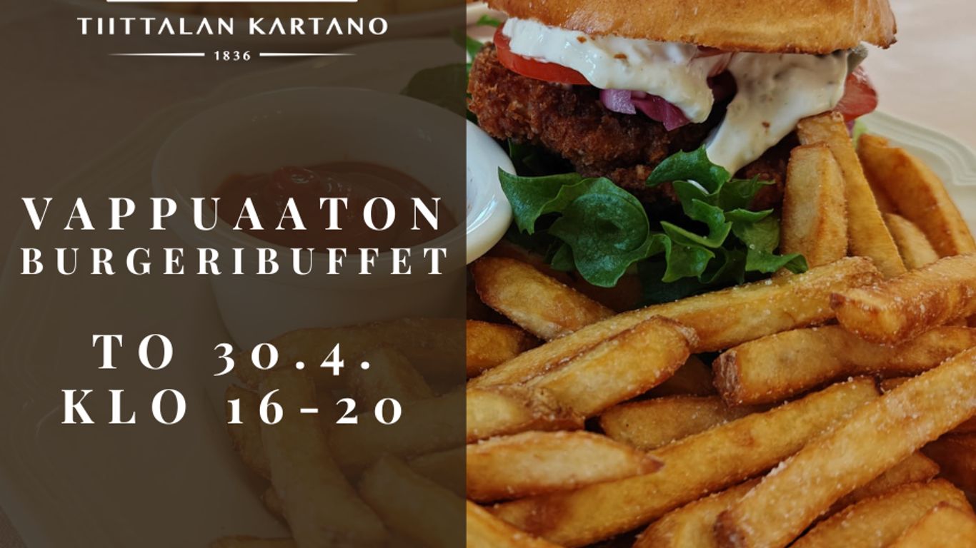Vappuaaton burgeribuffet
