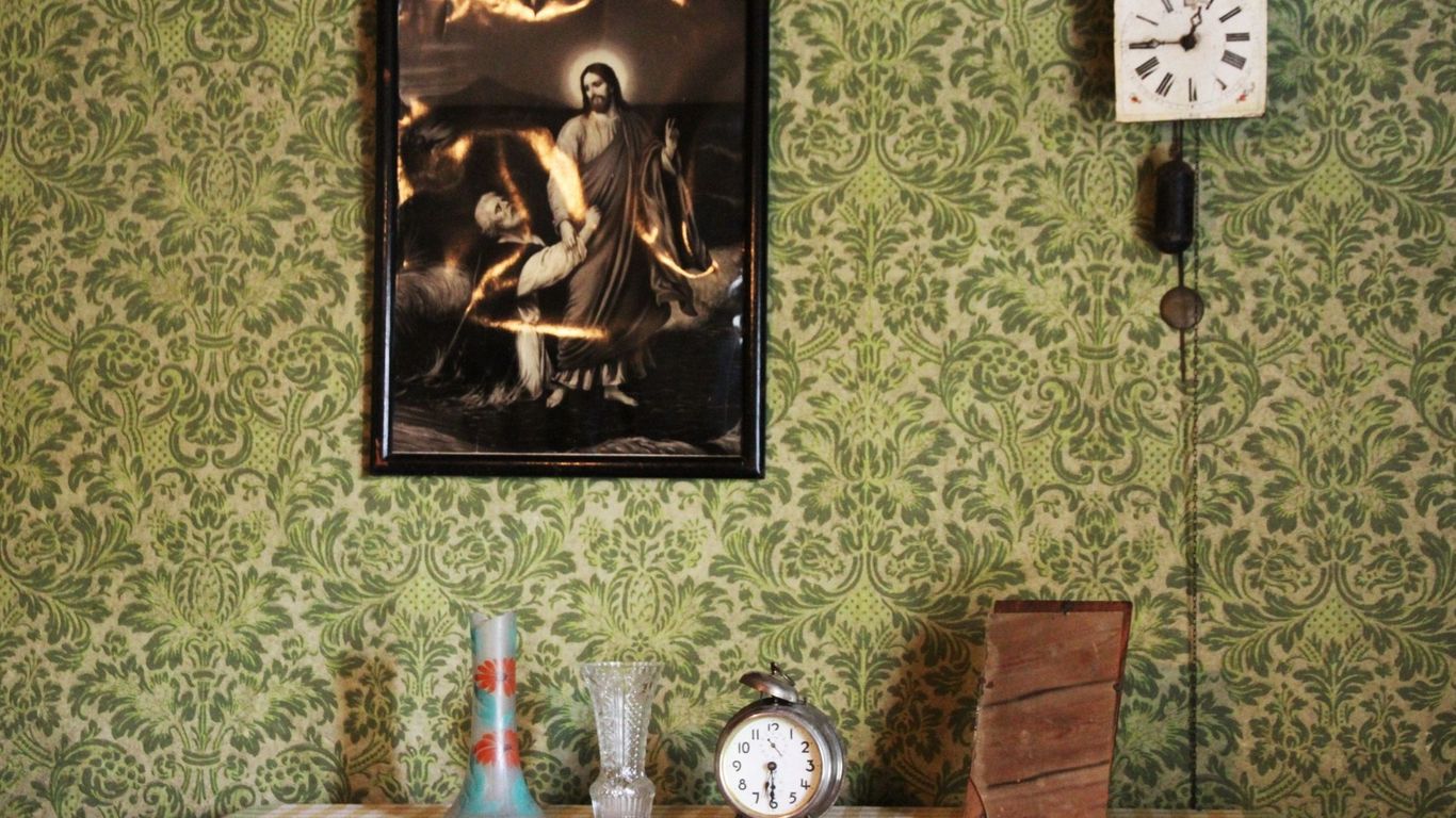 Sisäkuva Ronttismäen tehtaalaismuseon rakennuksest