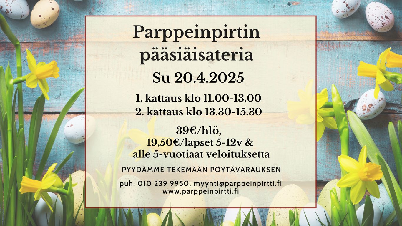 Pääsiäisateria su 20.4.2025