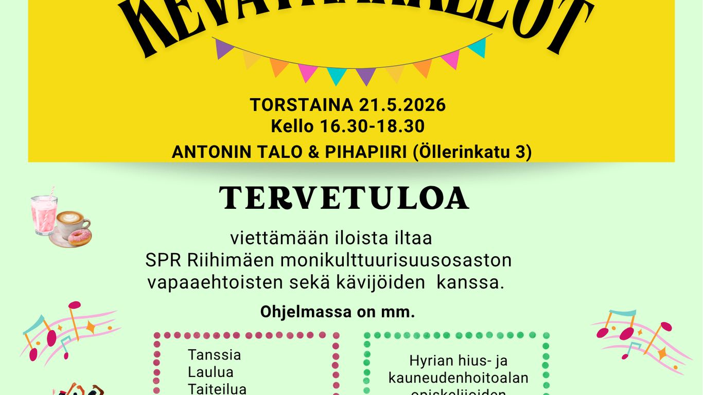 SPR Riihimäki Monikulttuurisuusosaston Kevätkarkelot