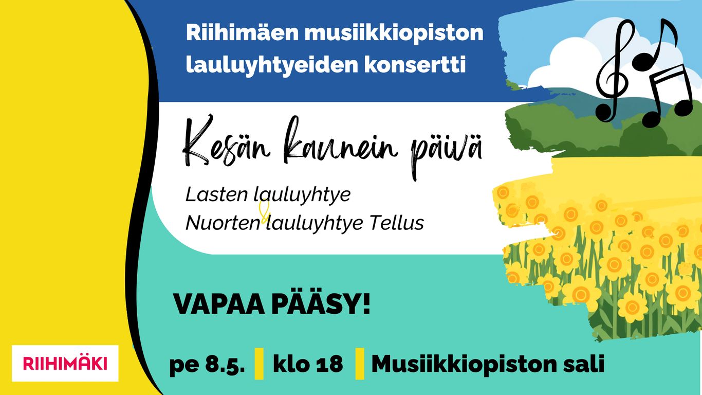 Kesän kaunein päivä - lauluyhtyeiden konsertti