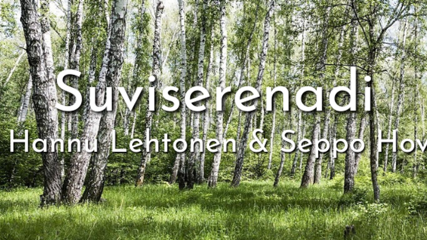Kesäinen maisema koivumetsästä