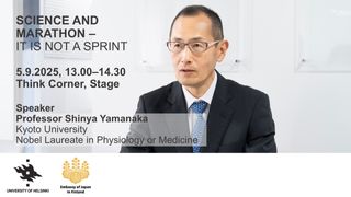 Nobel Laureate Dr. Shinya Yamanaka: Science and marathon. It is not a sprint.