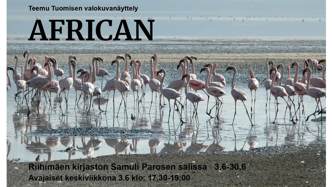 Teemu Tuomisen African - valokuvanäyttely