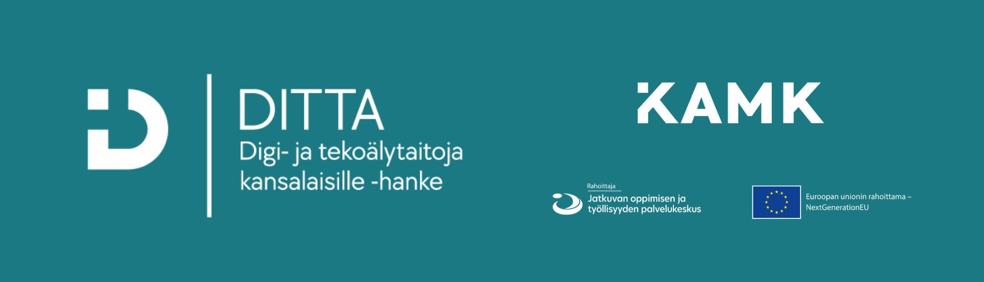 Logoja: Ditta, Kamk, Jotpa, EU Next Gen