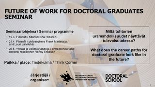 The Future of Work for Doctoral Graduates