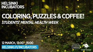 Coloring, Puzzles & Coffee at Helsinki Incubators (12 March, 13:00–15:00)
