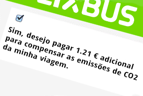 Sim, pretendo compensar a minha pegada de carbono Viagens amigas do ambiente com a FlixBus