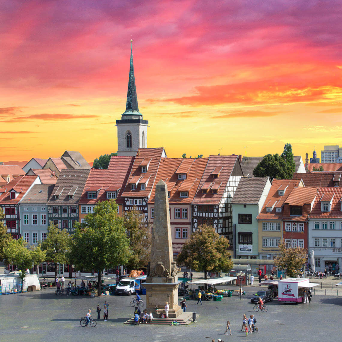 Entdecke die Landeshauptstadt von Thüringen Besuche Erfurt mit dem Fernbus