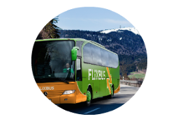 Aus Hellö wird FlixBus Mit FlixBus durch die Alpen