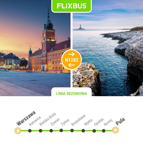 Nowe międzynarodowe kierunki FlixBusa – bezpośrednio do chorwackich miast, m.in. Splitu i Puli Nowe międzynarodowe kierunki FlixBusa – bezpośrednio do chorwackich miast, m.in. Splitu i Puli