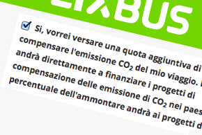 Lascia il tuo contributo di compensazione CO2! Contributo ambientale di viaggio