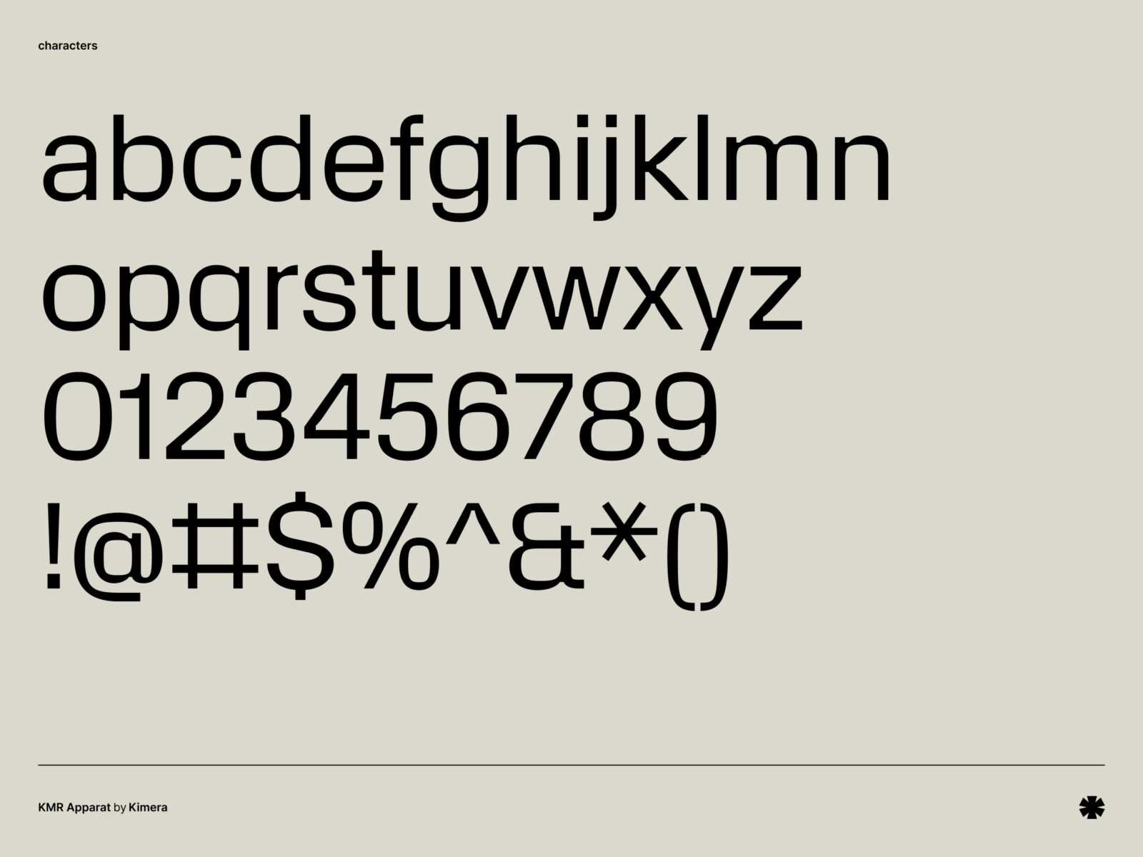 Kimera — KMR Apparat – Apparat characters