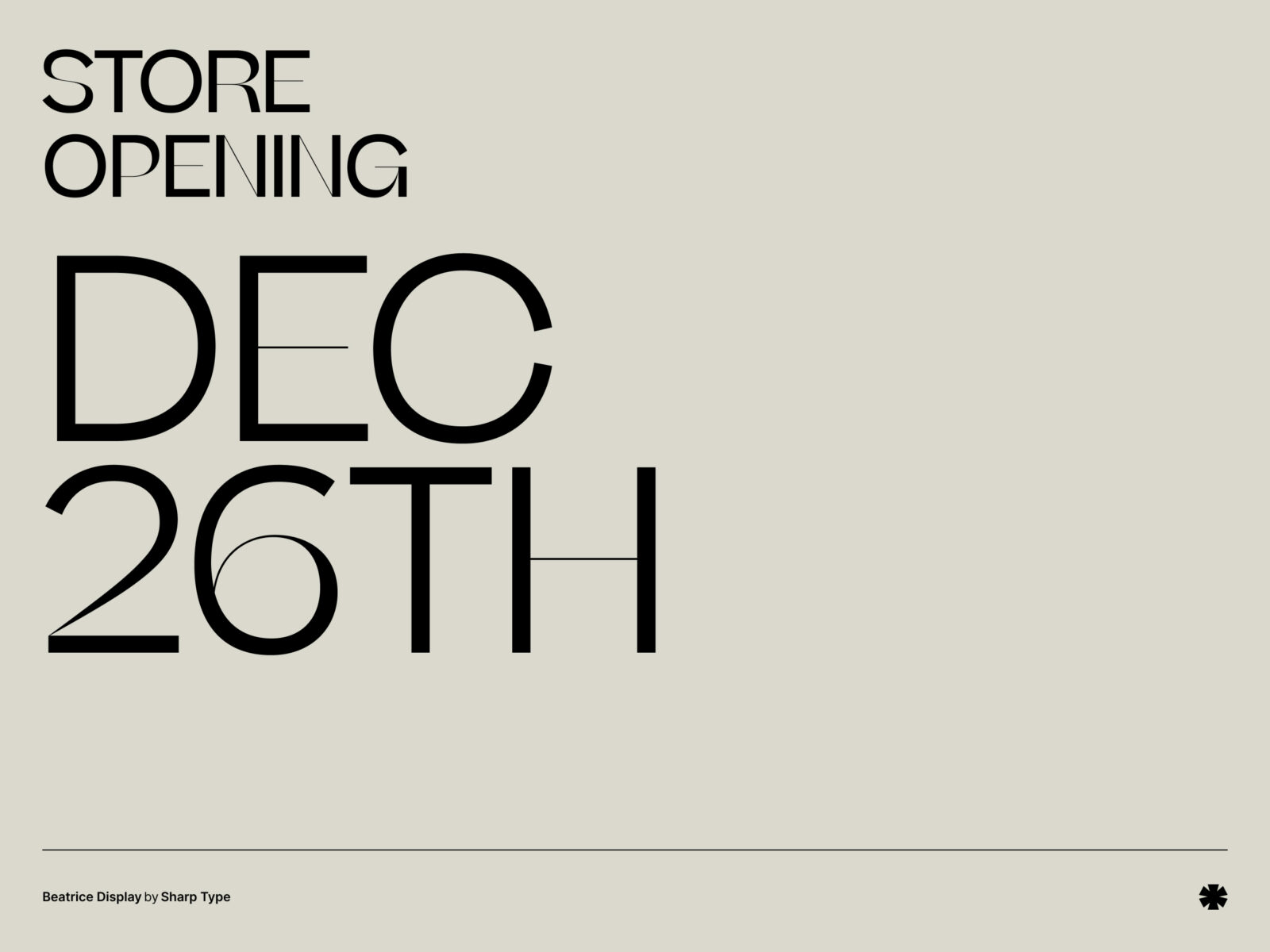 Sharp Type — Beatrice Display – Beatricedisplay creative