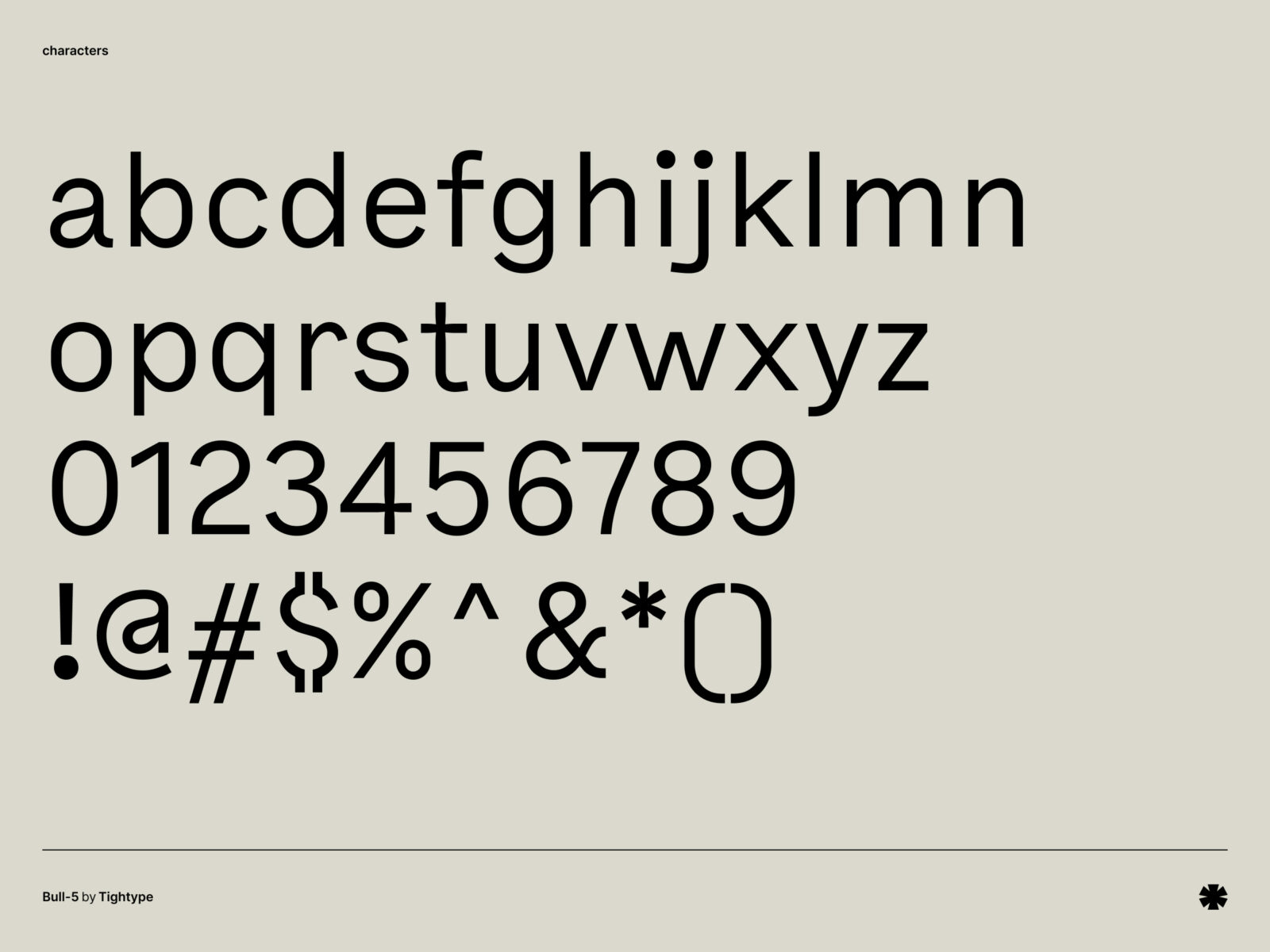 TIGHTYPE — Bull-5 – Bull 5 characters