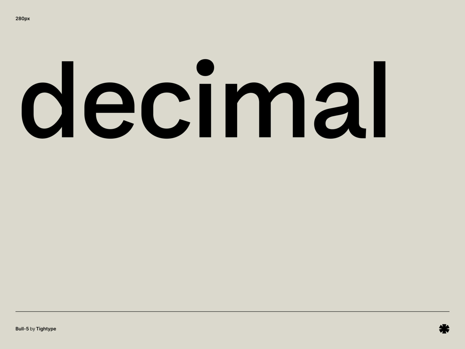 TIGHTYPE — Bull-5 – Bull 5 word