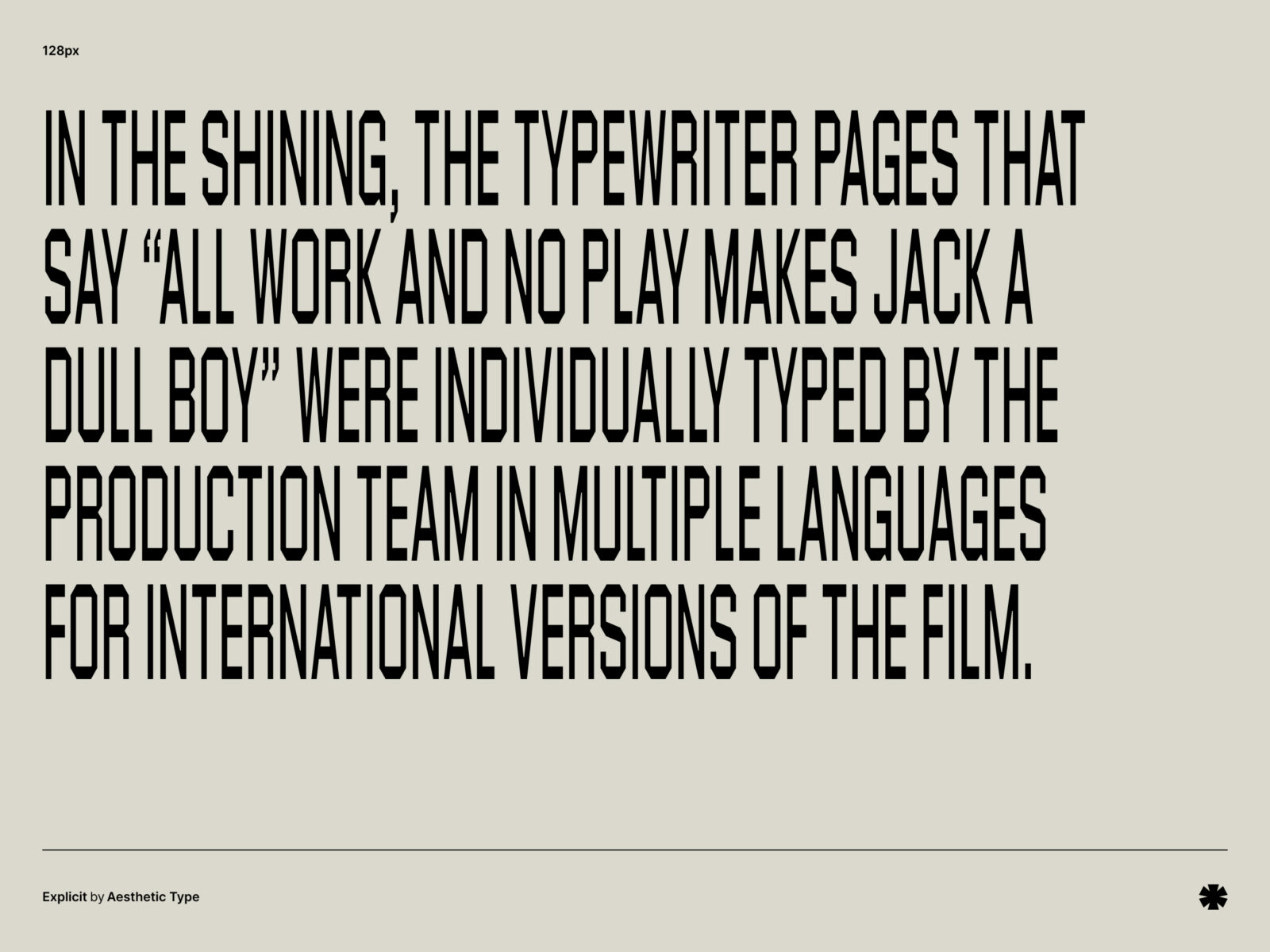 Aesthetic Type — Explicit – Explicit paragraph