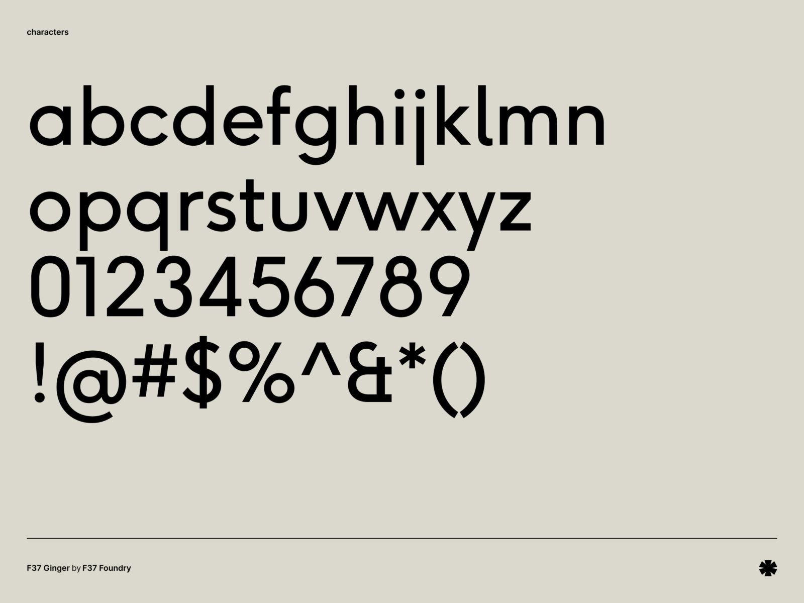 F37 Foundry — F37 Ginger – F37ginger characters