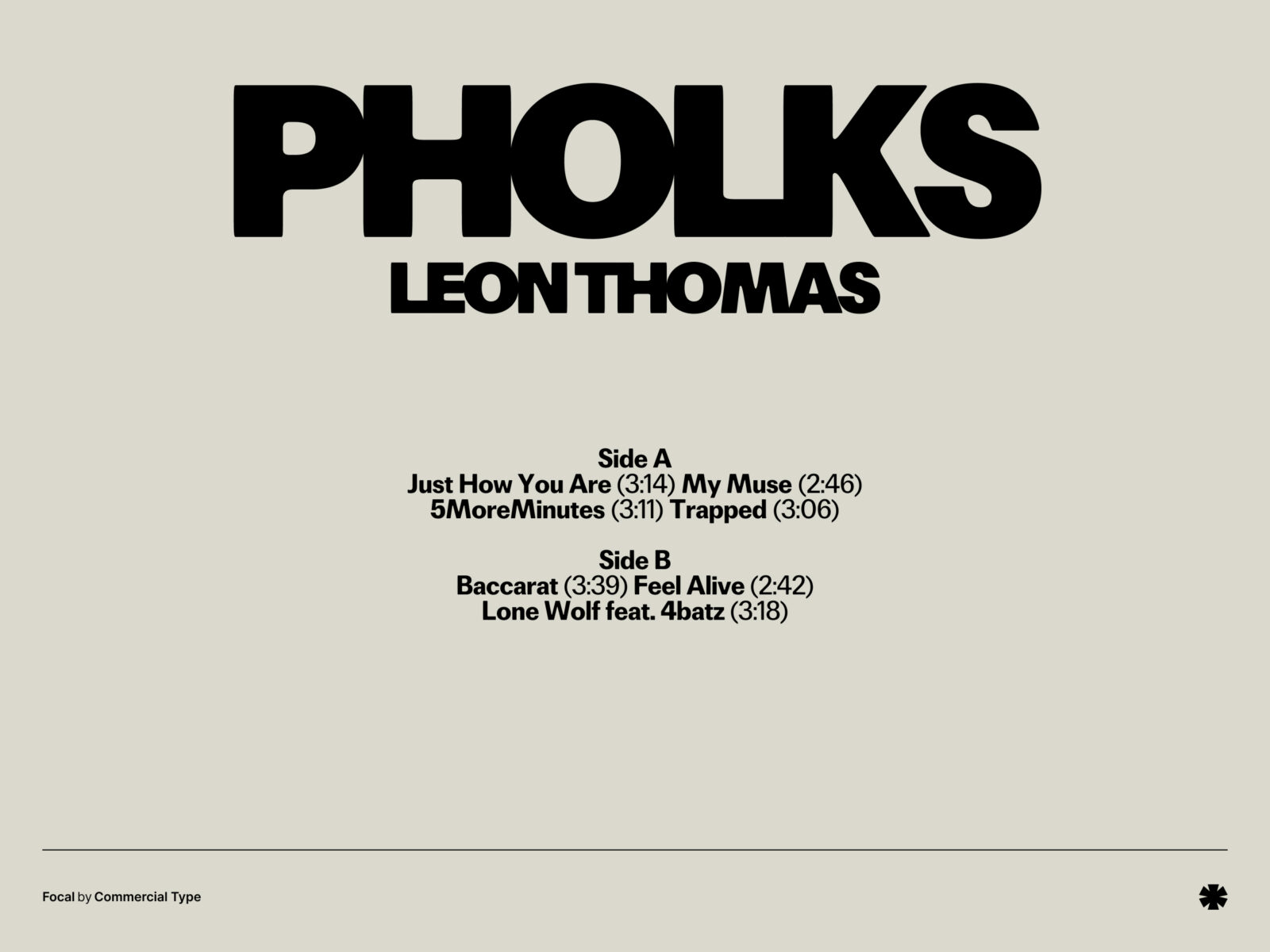 Commercial Type — Focal – Focal creative 1