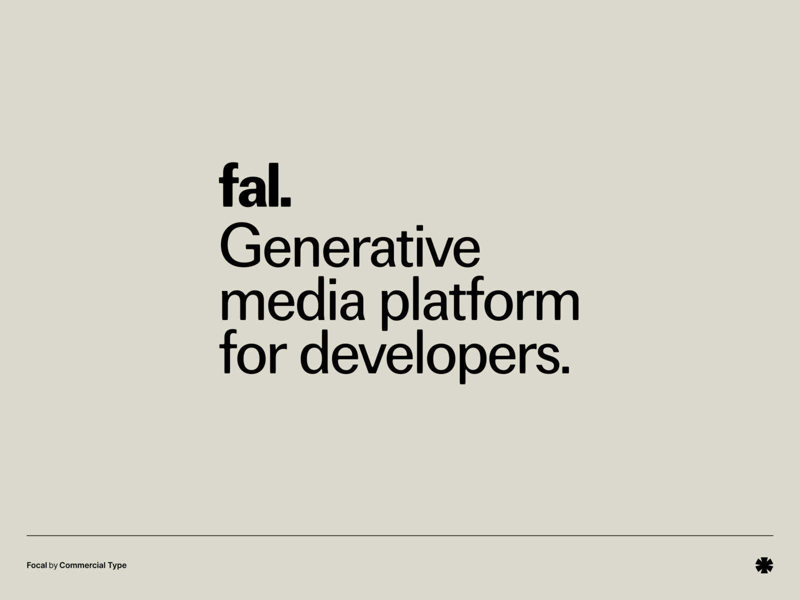 Commercial Type — Focal – Focal creative