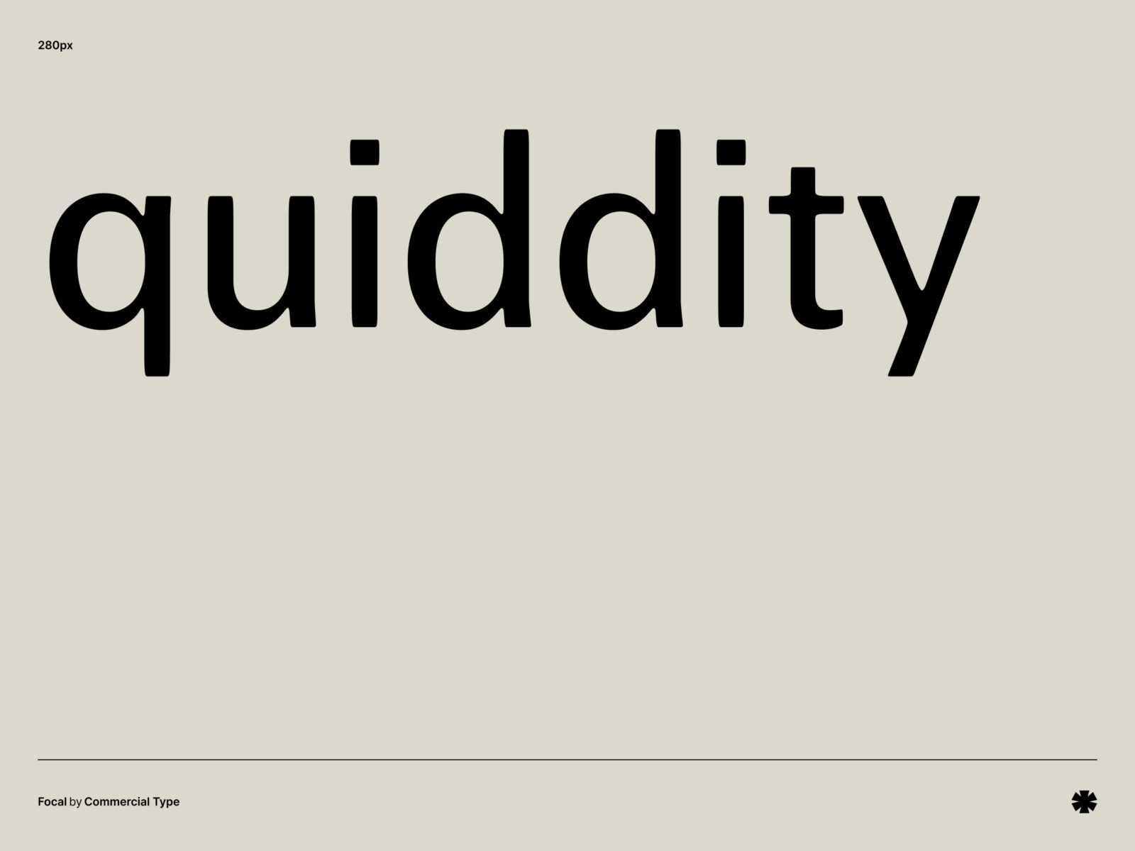 Commercial Type — Focal – Focal word