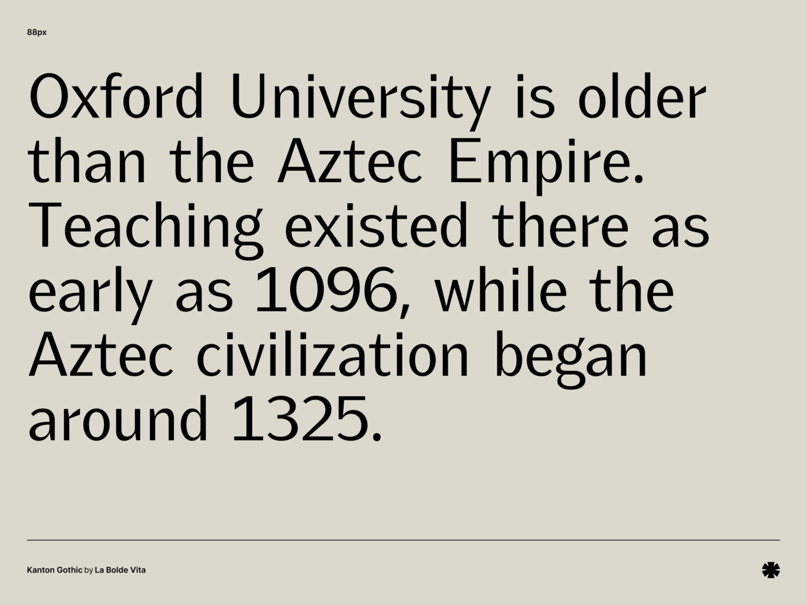 La Bolde Vita — Kanton Gothic – Kanton gothic paragraph