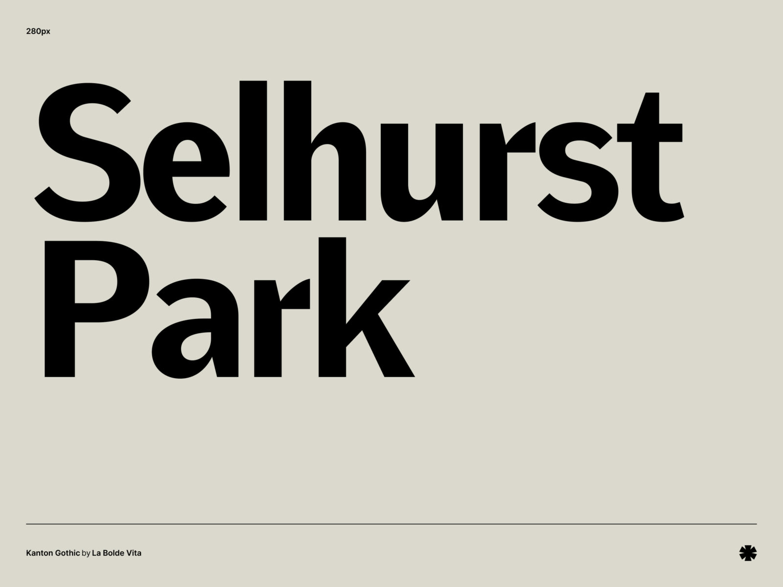 La Bolde Vita — Kanton Gothic – Kanton gothic phrase