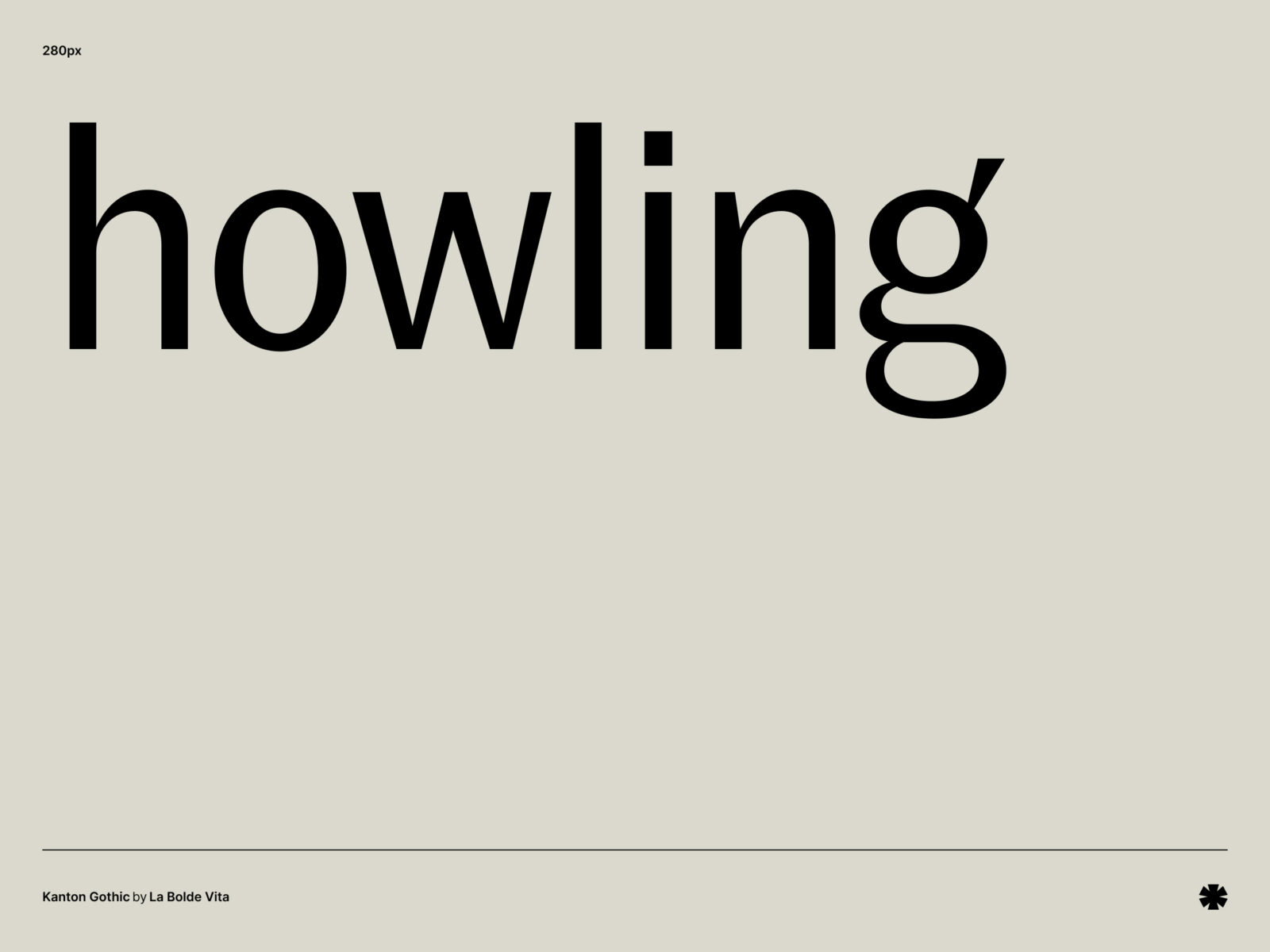 La Bolde Vita — Kanton Gothic – Kanton gothic word