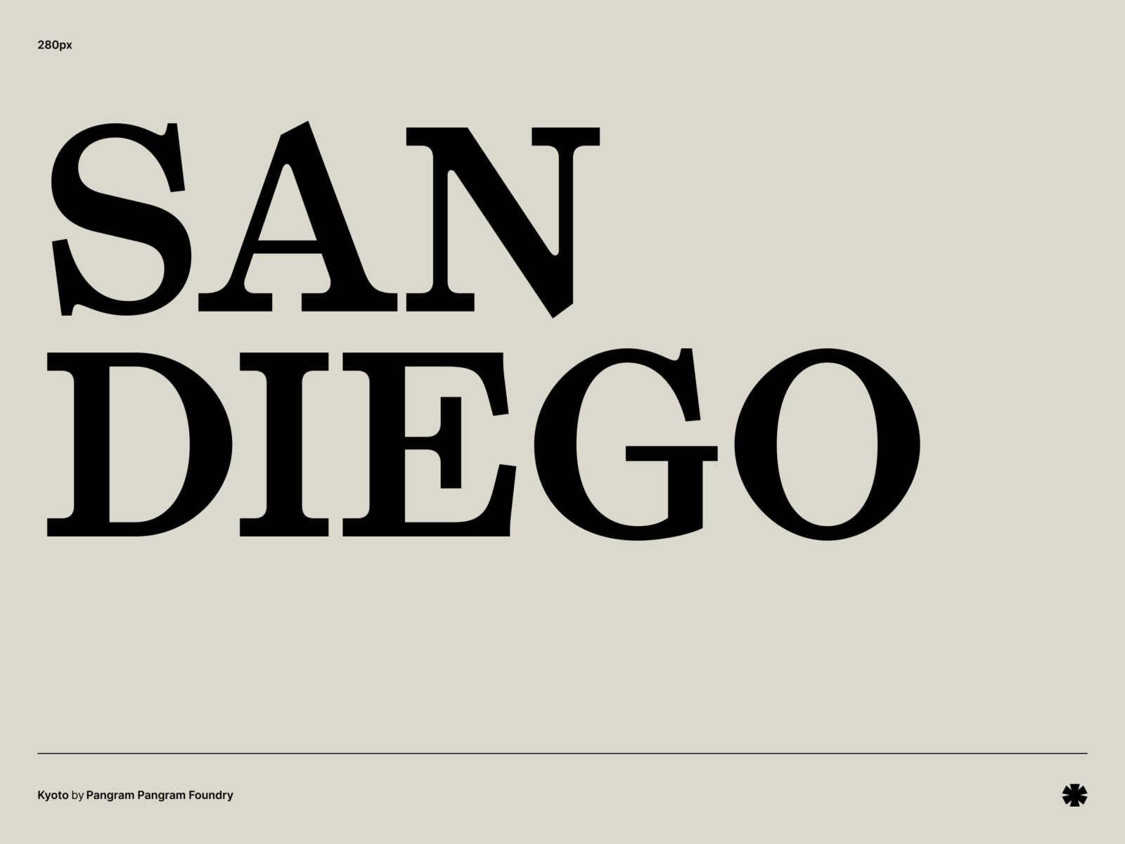 Pangram Pangram Foundry — Kyoto – Kyoto phrase