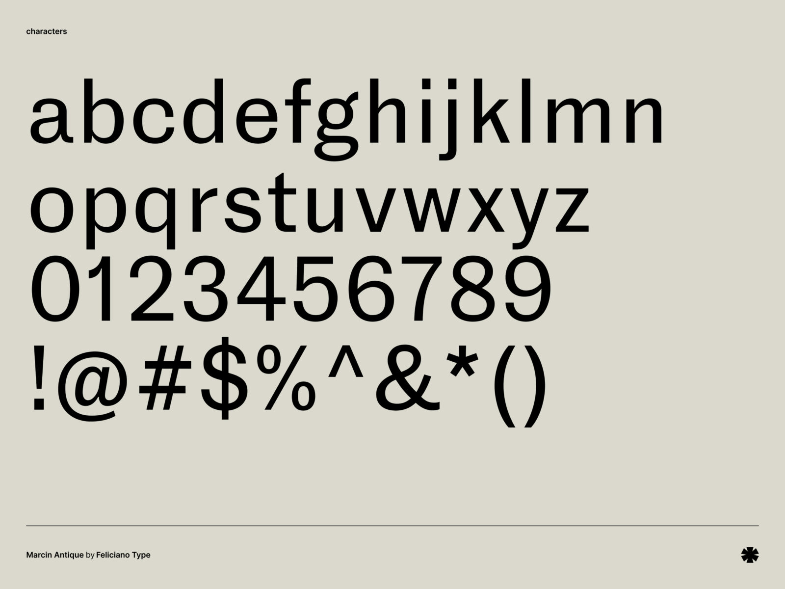 Feliciano Type — Marcin Antique – Marcin antique characters