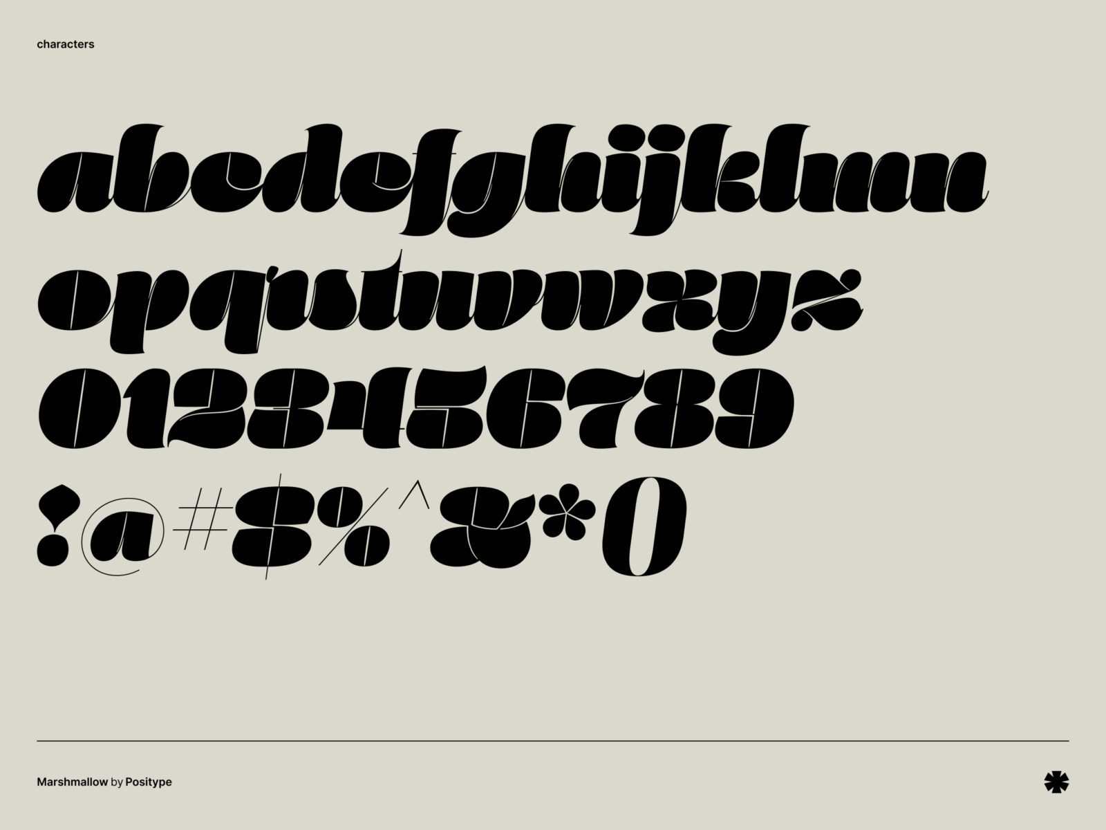 Positype — Marshmallow – Marshmallow characters