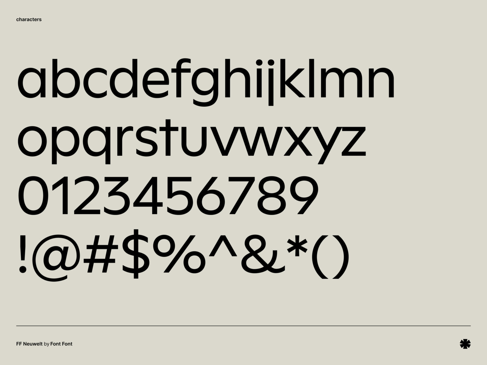 FontFont — FF Neuwelt – Neuweit characters