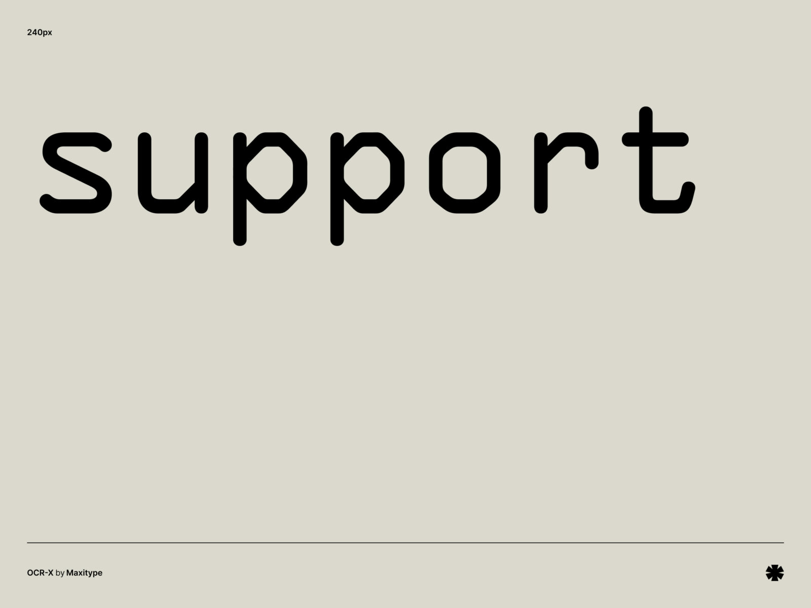 Maxitype — OCR-X – Ocr x word