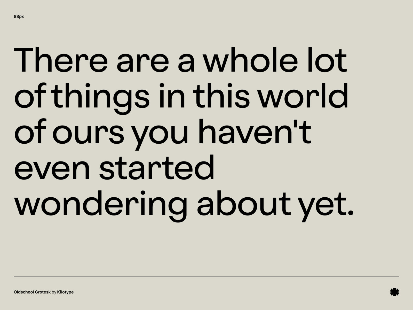 Kilotype — Oldschool Grotesk – Oldschool grotesk paragraph