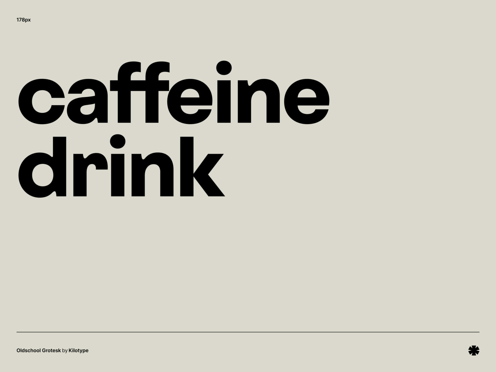 Kilotype — Oldschool Grotesk – Oldschool grotesk phrase