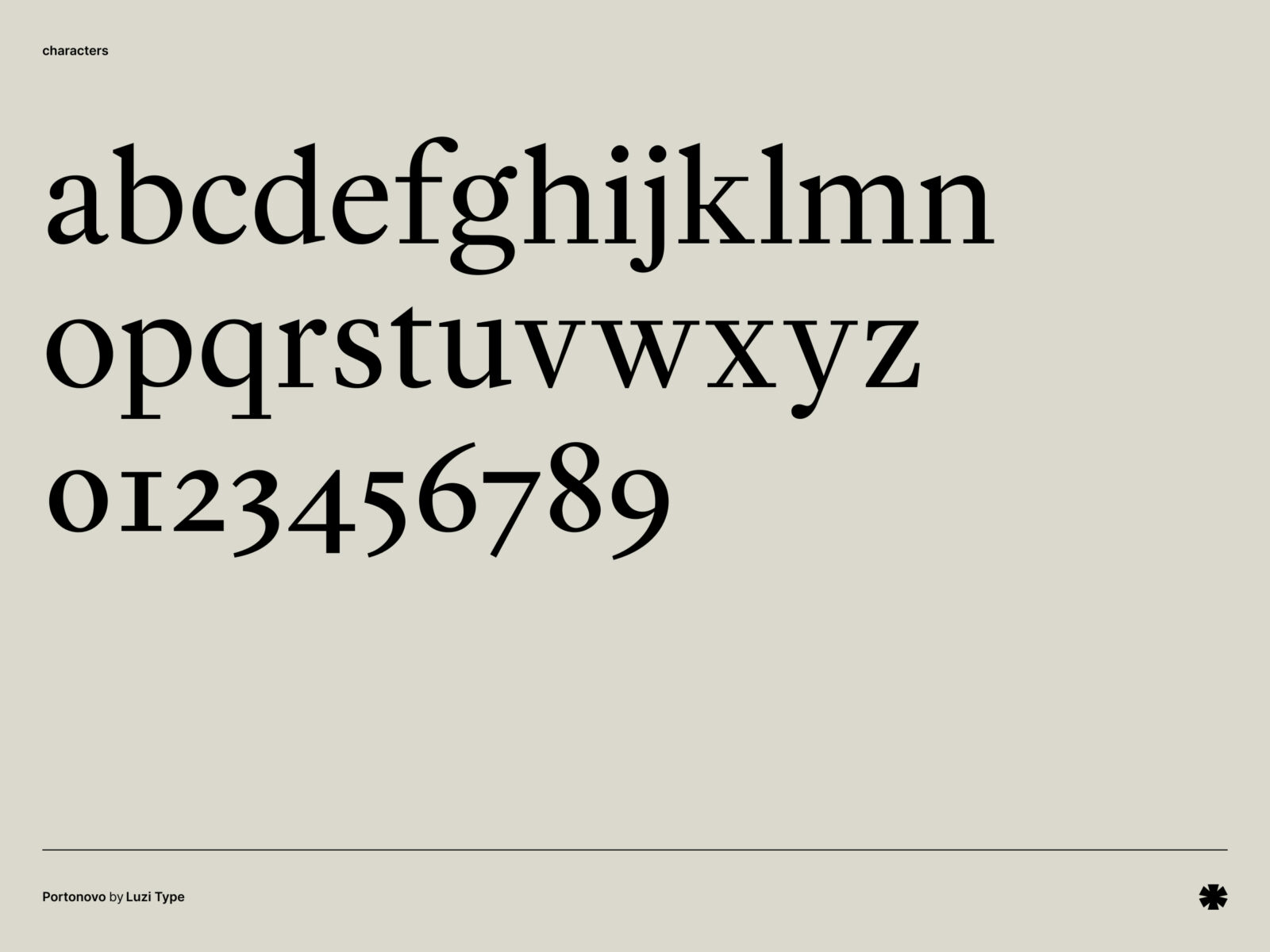 Luzi Type — Portonovo – Portonovo characters