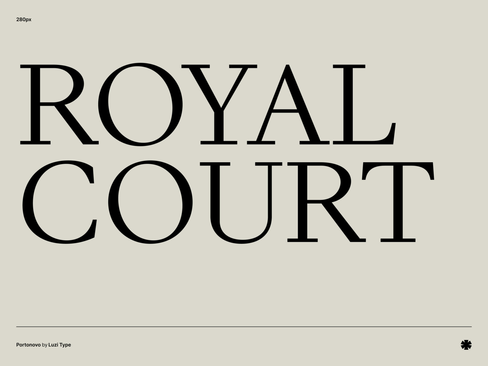 Luzi Type — Portonovo – Portonovo phrase