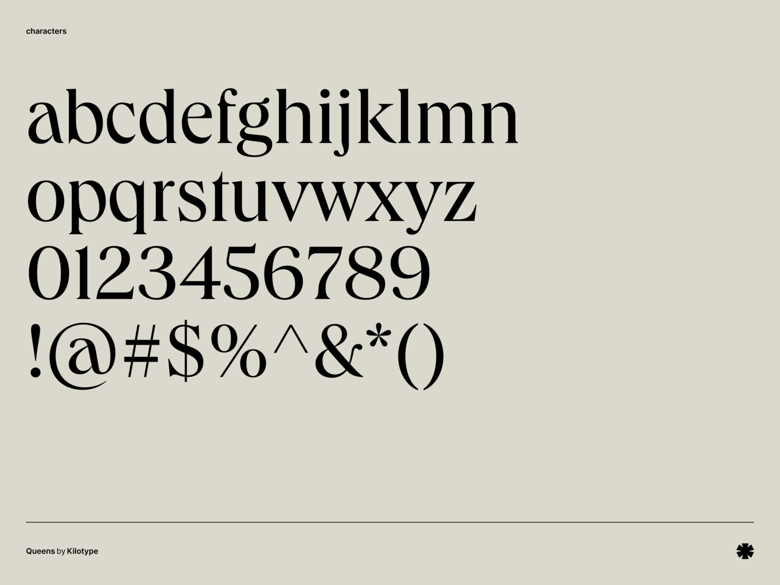 Kilotype — Queens – Queens characters