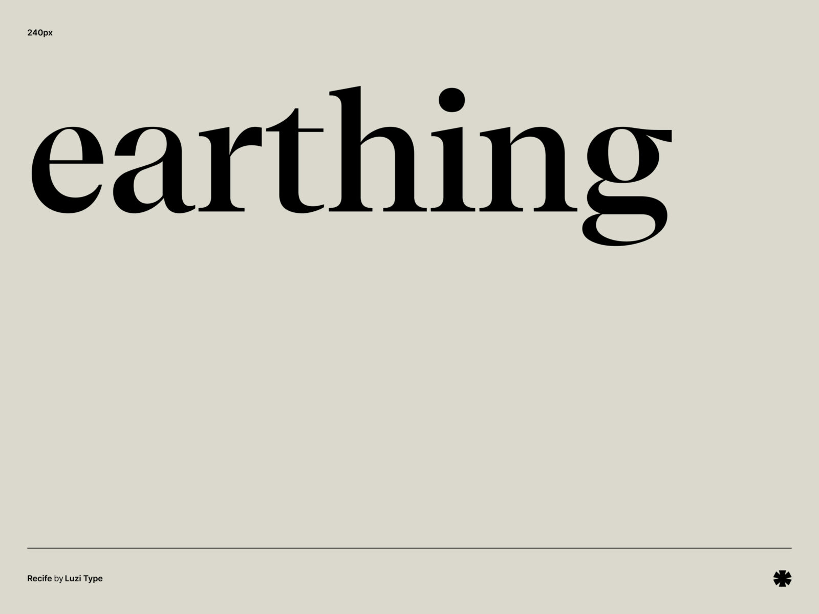 Luzi Type — Recife – Recife word