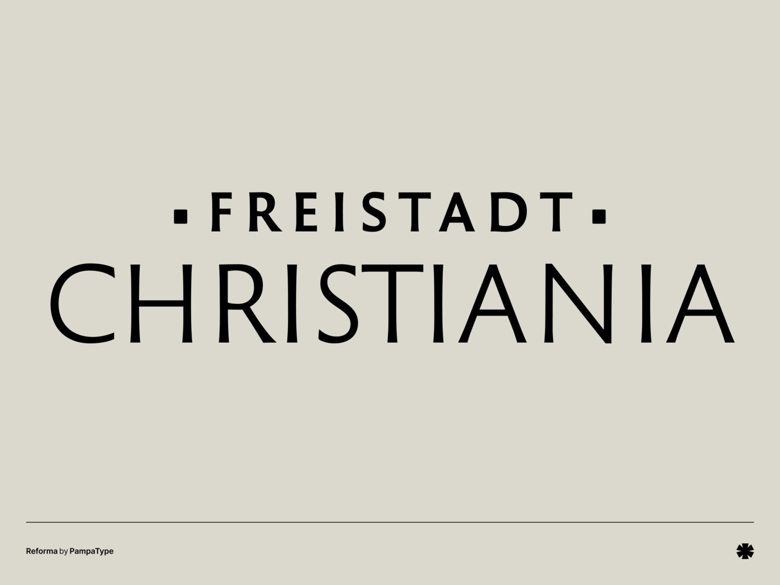 PampaType — Reforma – Reforma creative