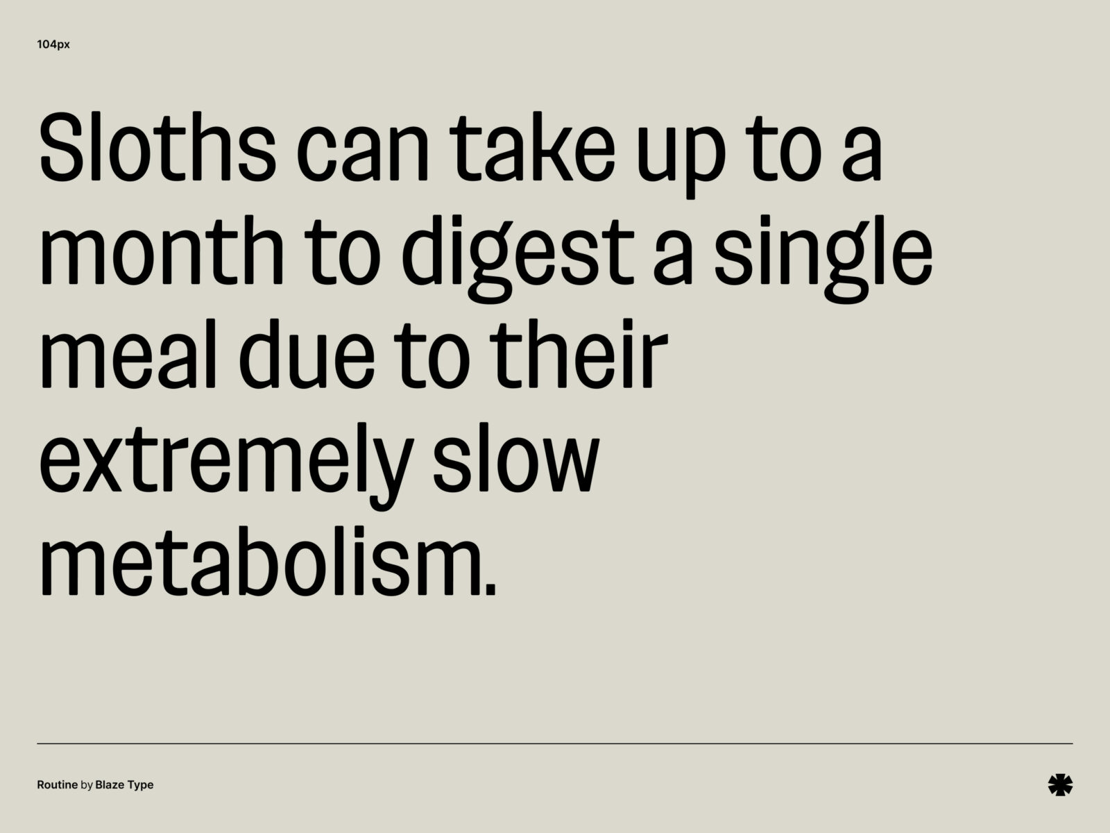 Blaze Type — Routine – Routine paragraph