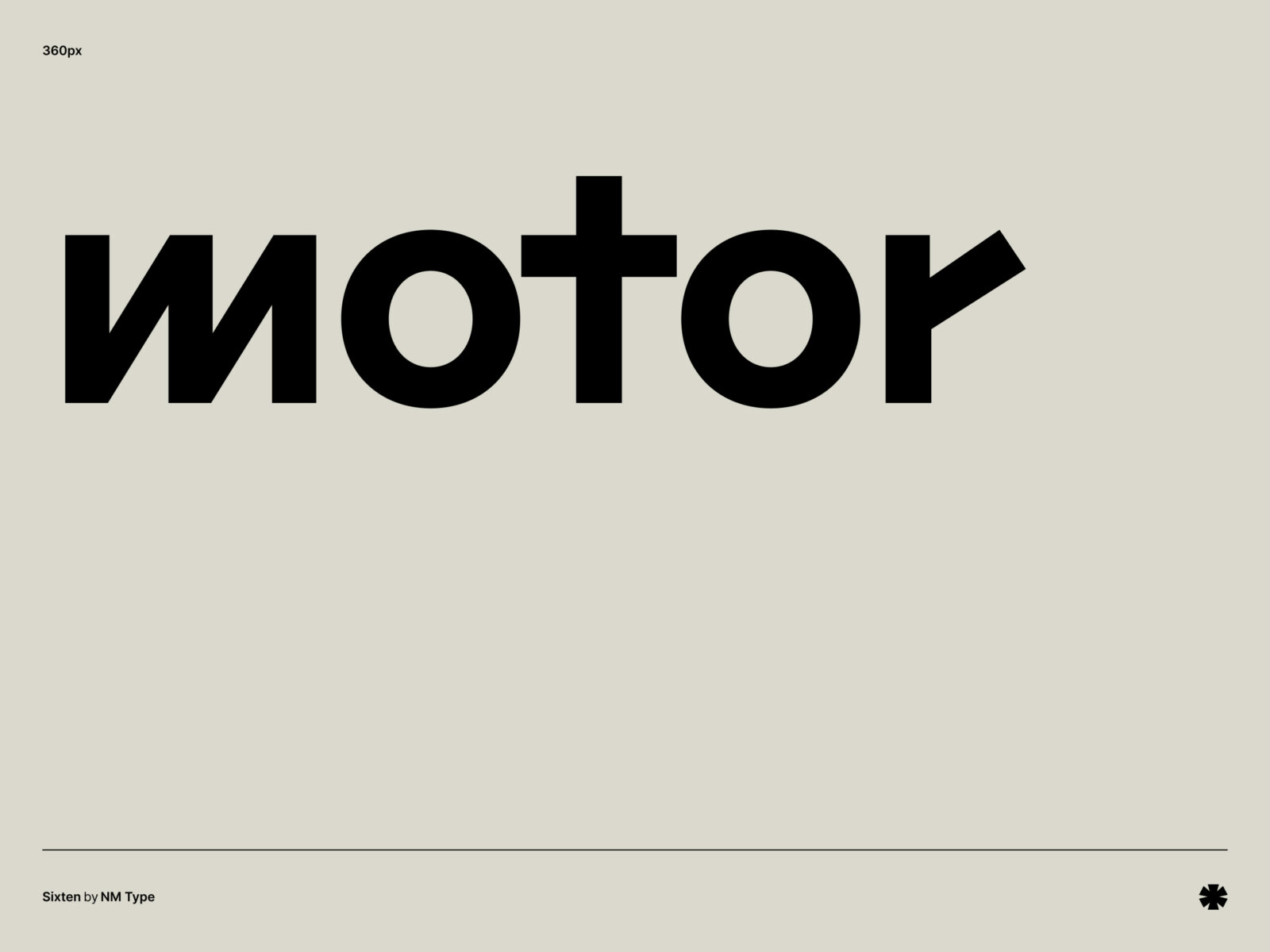 NM Type — Sixten – Sixten display word