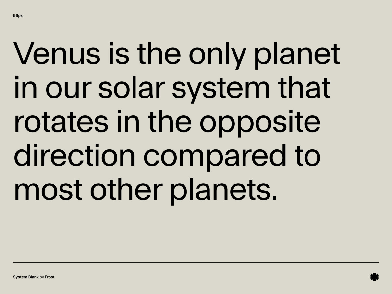 Frost — System Blank – System paragraph