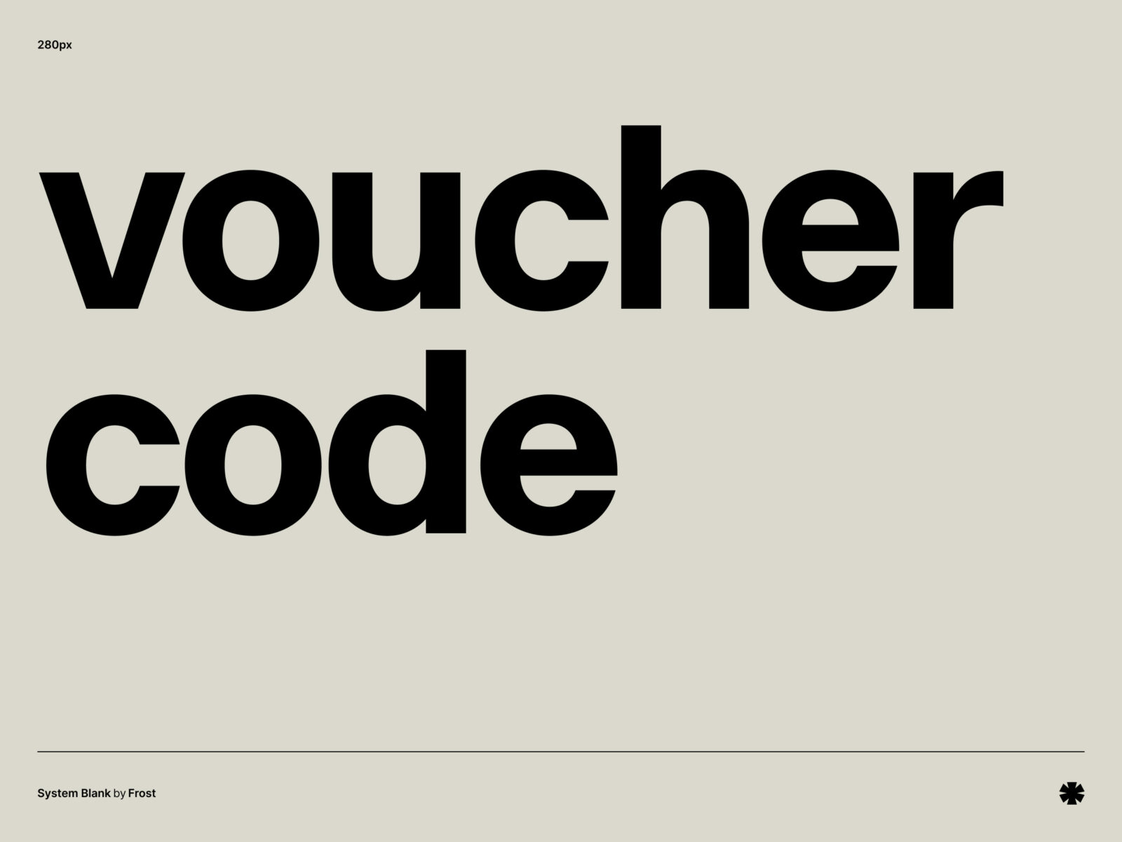 Frost — System Blank – System phrase