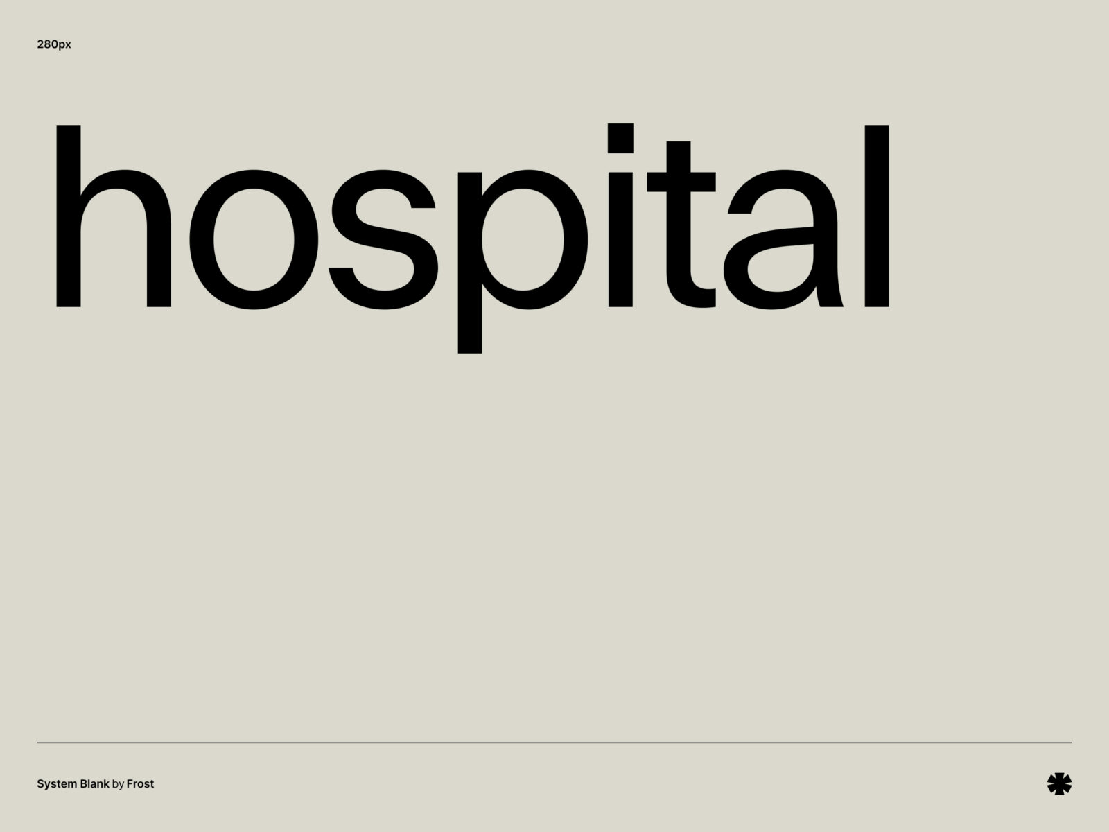 Frost — System Blank – System word