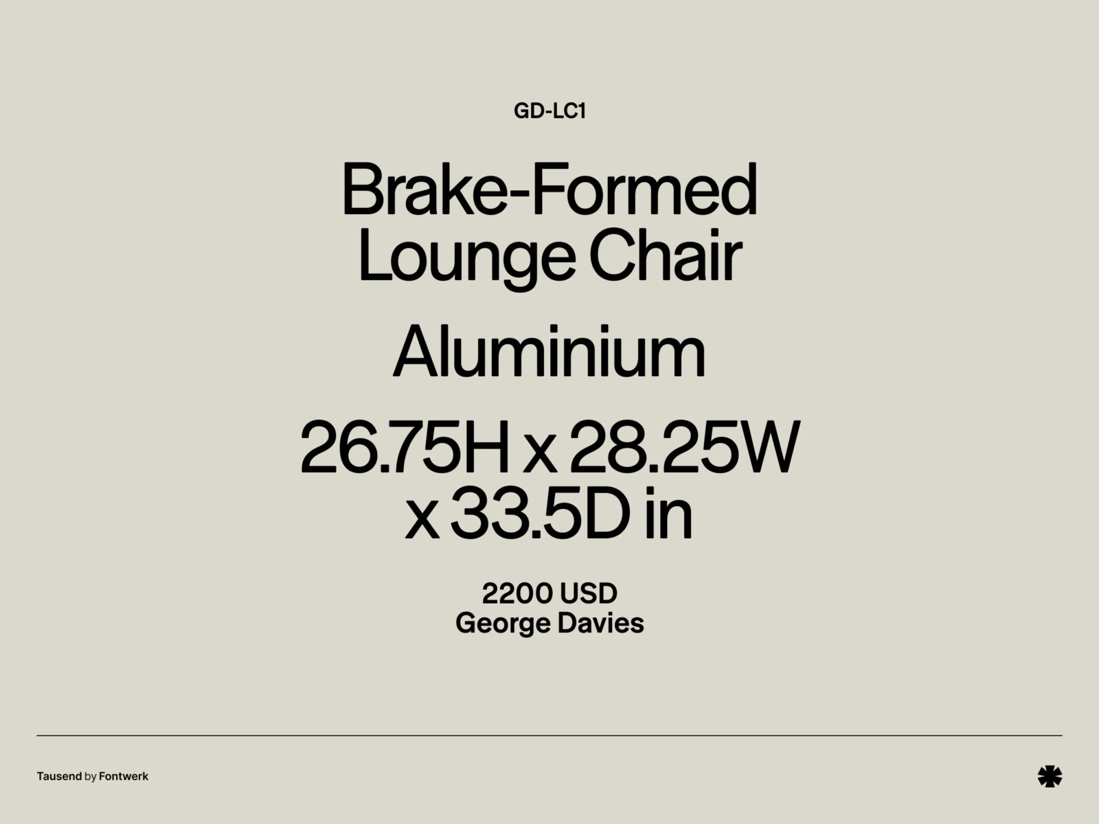 Fontwerk — Tausend – Tausend creative 1