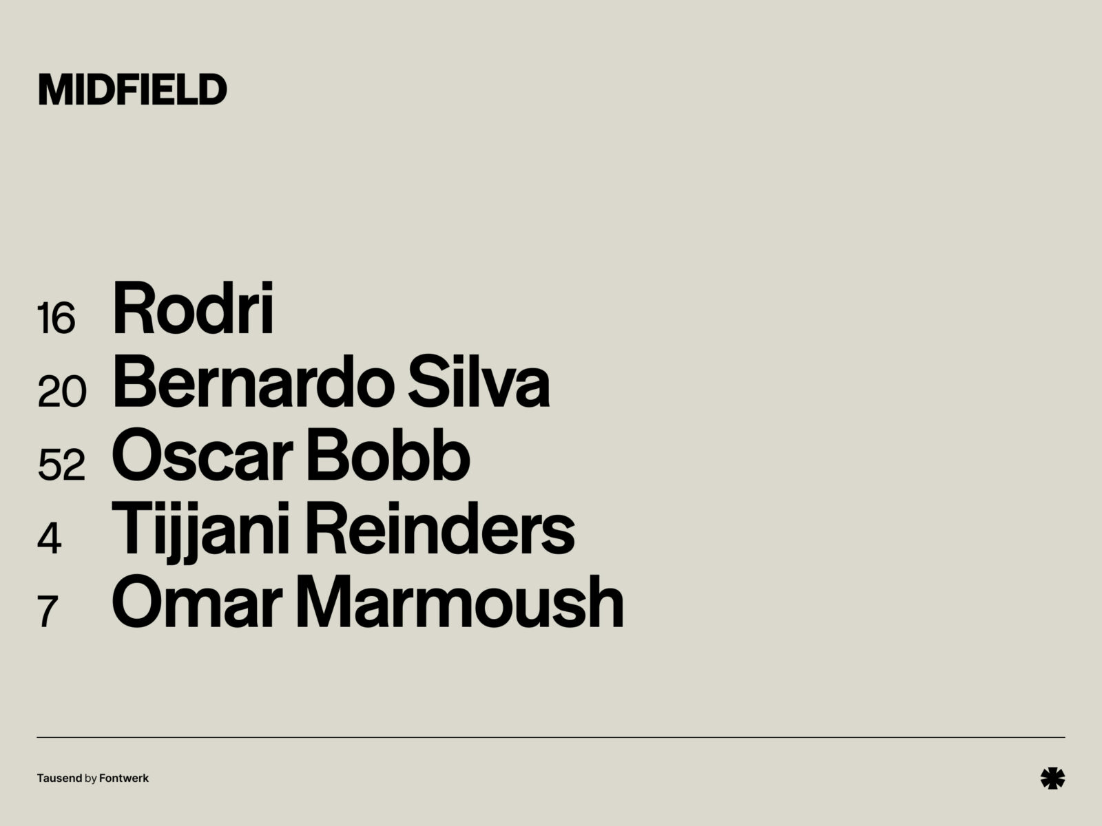 Fontwerk — Tausend – Tausend creative