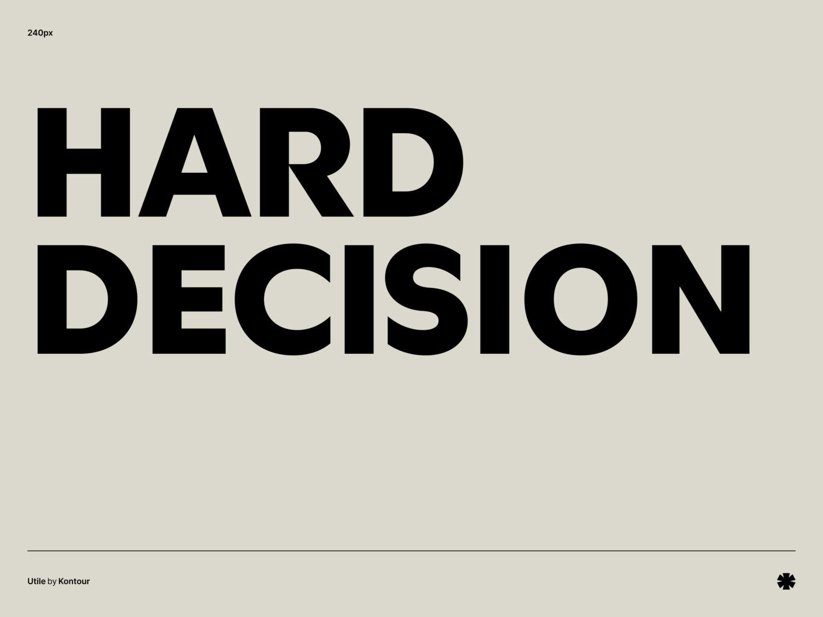 Kontour — Utile – Utile phrase