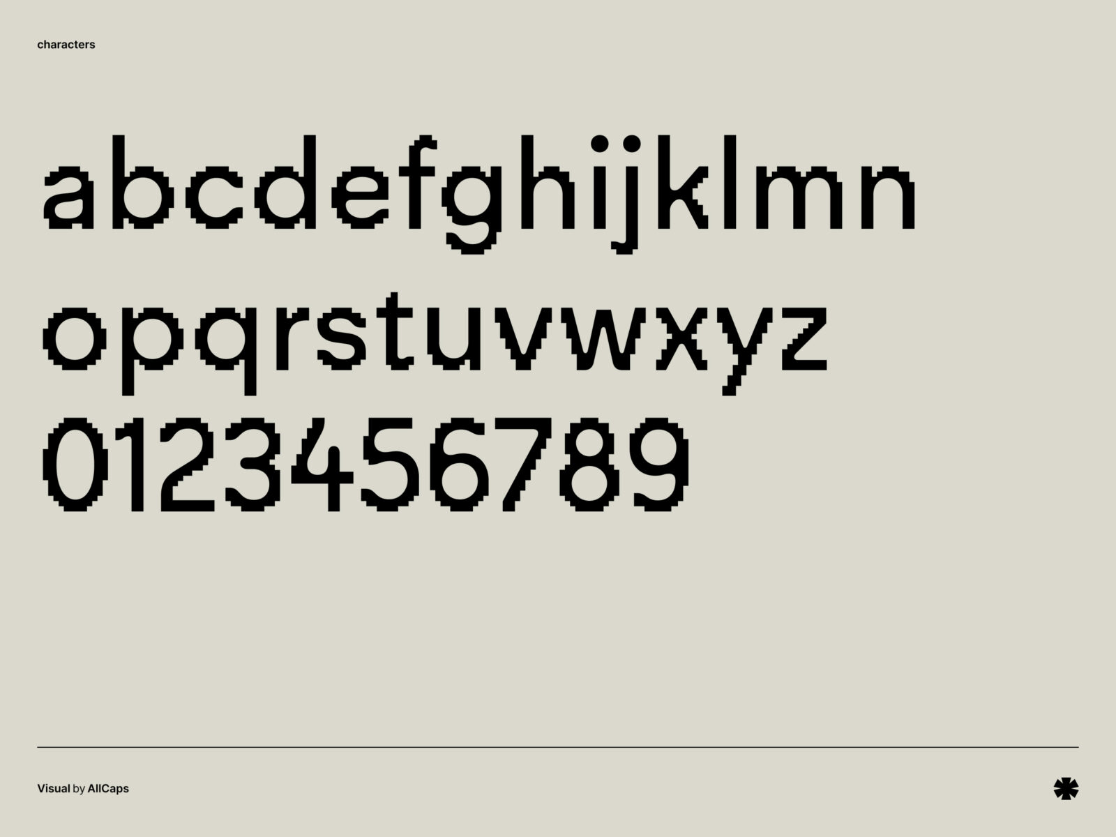 AllCaps — Visual – Visual characters