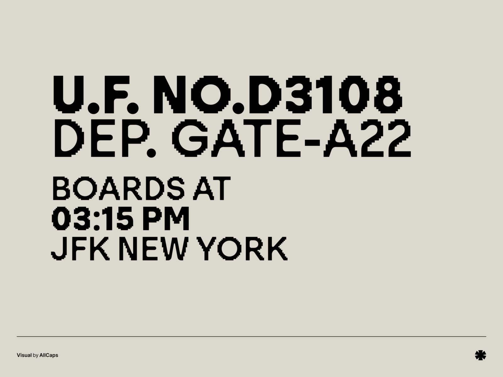 AllCaps — Visual – Visual creative 1